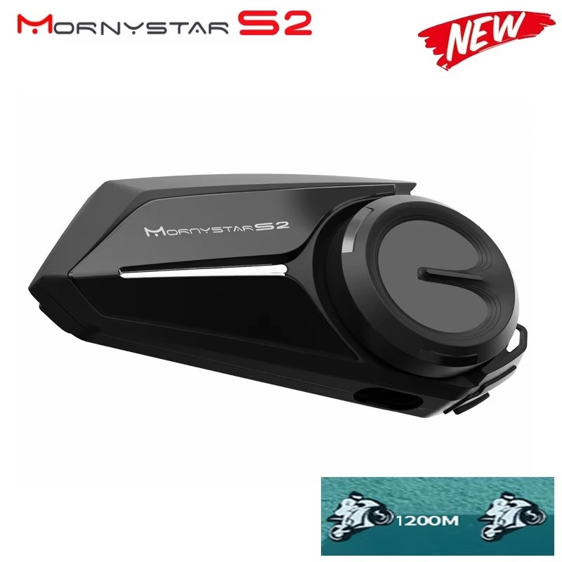 Full Face Motorcycle Helmet With Bluetooth - Mornystar S2 Гарнитура для шлема Мотоциклетный