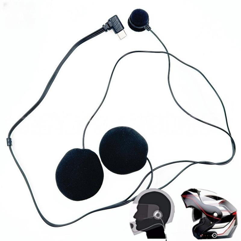 Full Face Motorcycle Helmet With Bluetooth - 1 шт. гарнитура с разъемом Type-C,