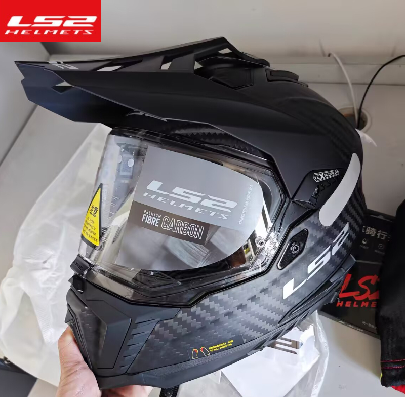 Carbon Fiber Lightweight Motorcycle Helmet - Мотошлем LS2 MX701 из карбона, легкий,