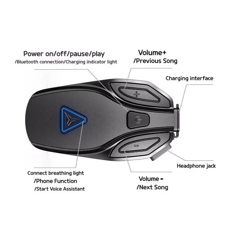 Беспроводная Bluetooth-гарниту – обзор и цена Full Face Motorcycle Helmet With Bluetooth