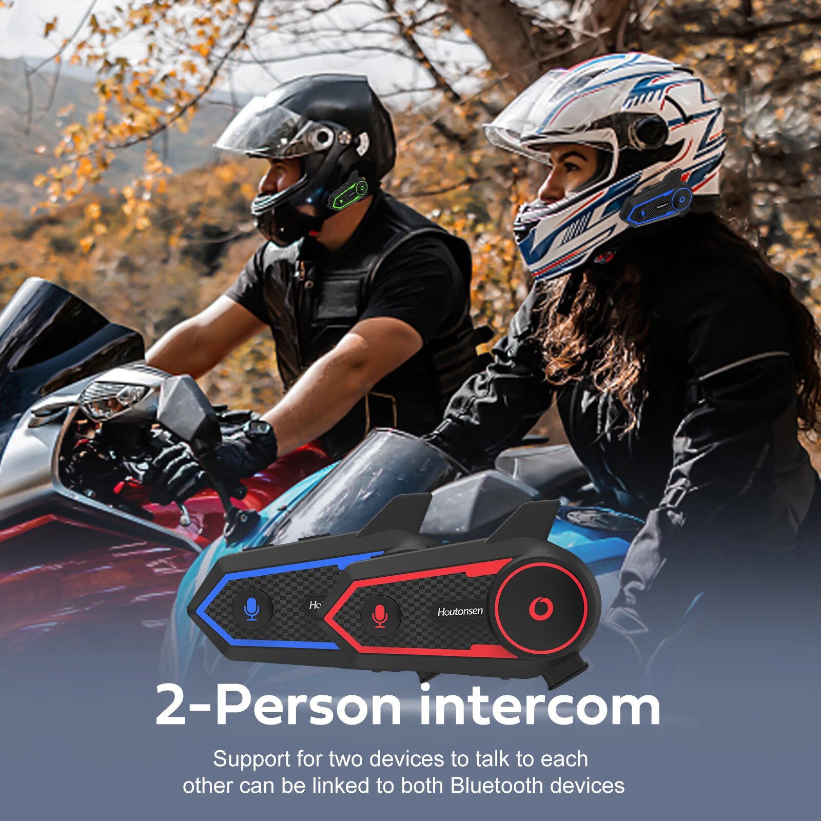 Bluetooth-гарнитура Houtonsen  – обзор и цена Universal Motorcycle Helmet Intercom Headset